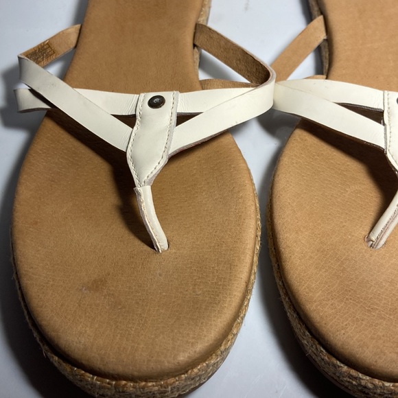 UGG Flip Flop Leather Sandals Women - Picture 3 of 7